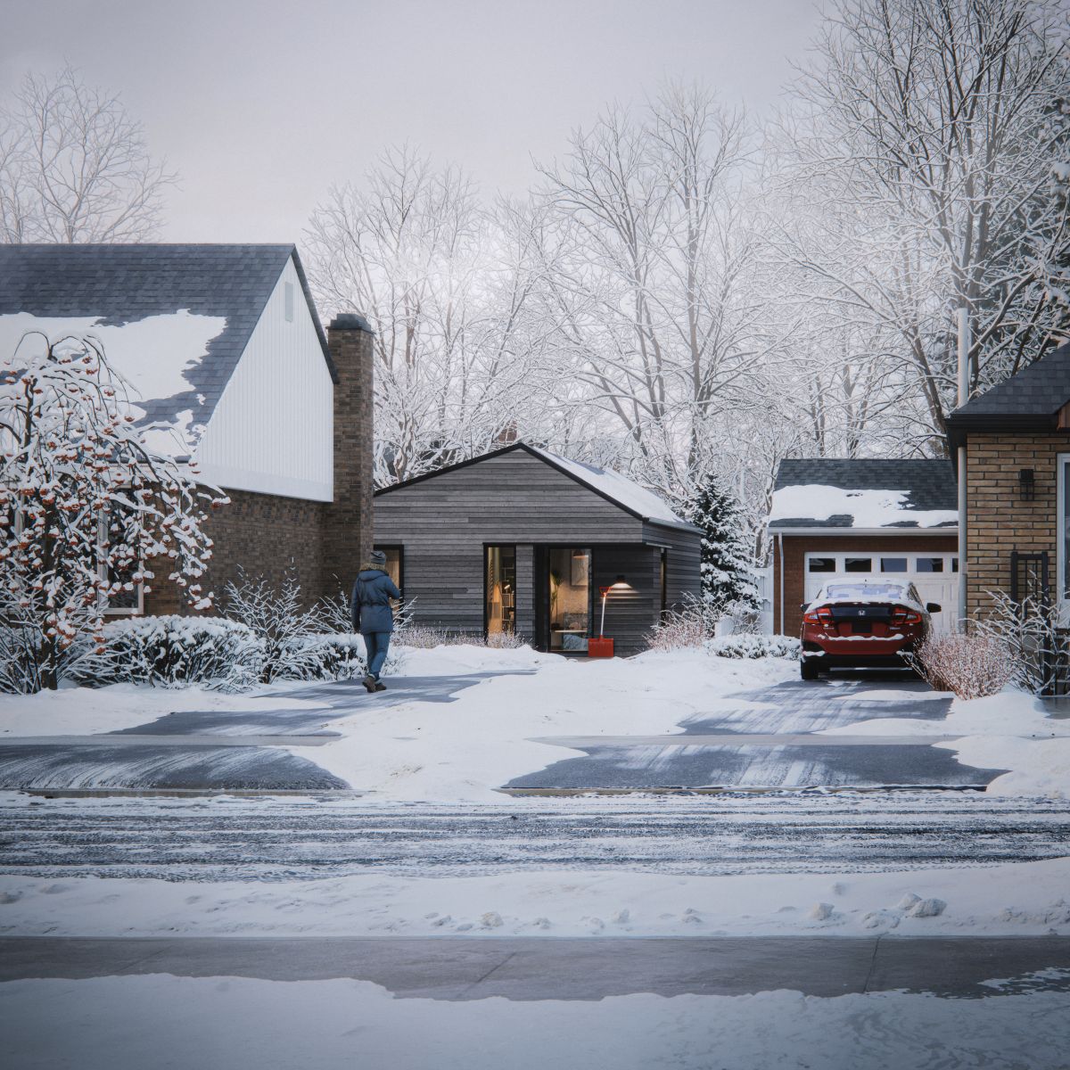 Accessory Dwelling Unit built in the rear of home