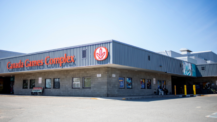 exterior of Canada Games Complex building